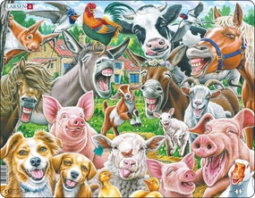 Larsen Happy Farm Frame Tray Puzzle