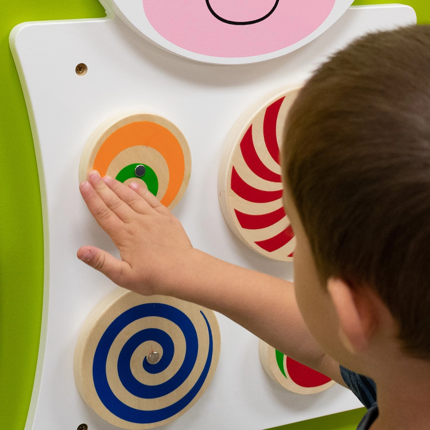 Learning Advantage Cow Activity Wall Panel - Interactive Toddler Play Center - 18m 