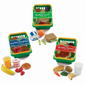 Learning Resources 3-Basket Healthy Food Play Set