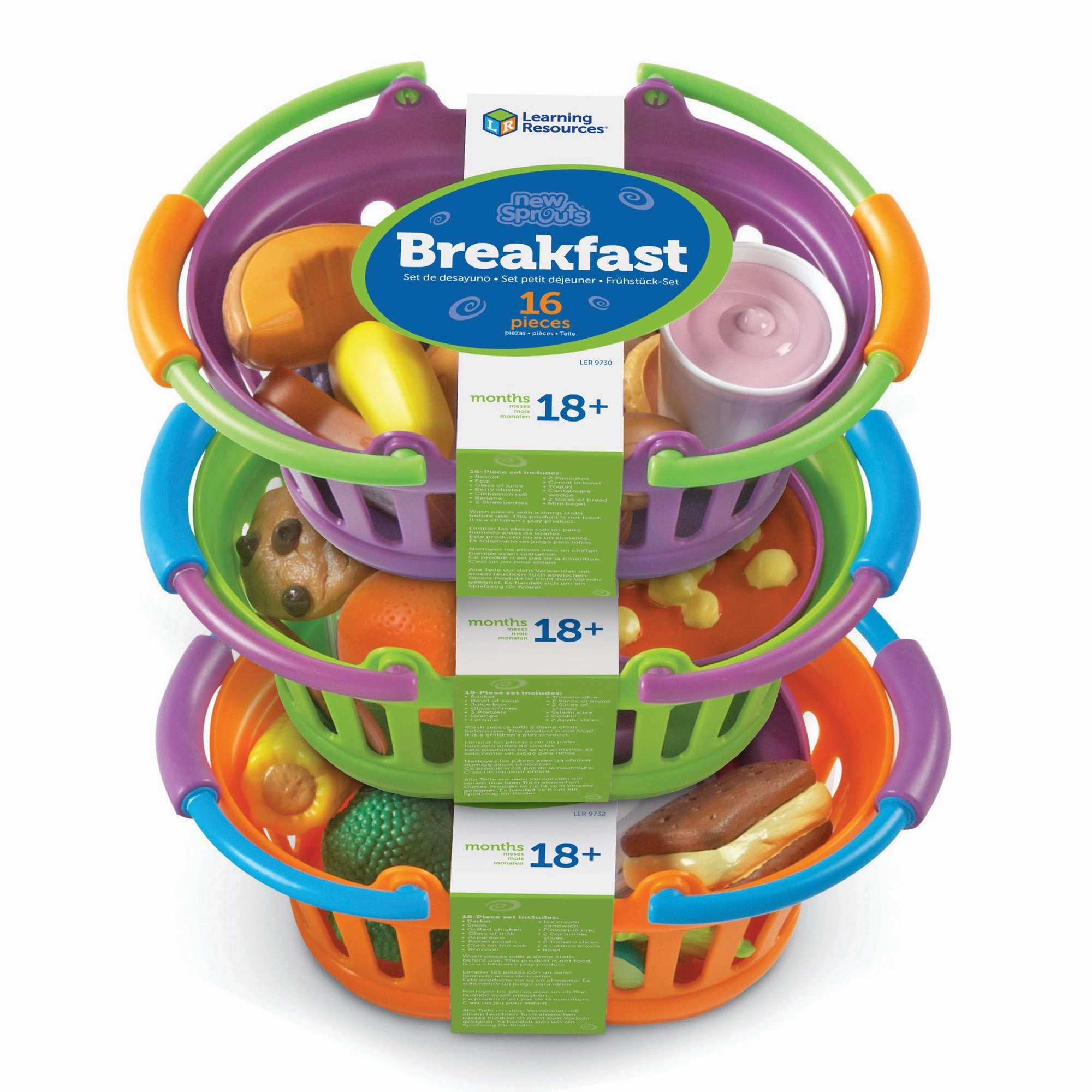 Learning Resources 50-Piece New Sprouts Meals Set - Durable Plastic