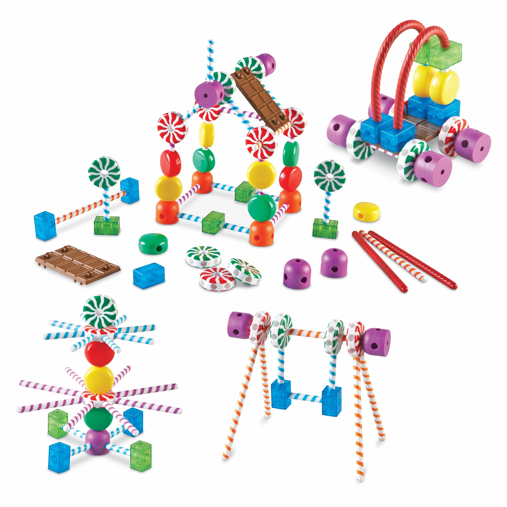 Learning Resources Candy Construction Building Set - 90 Pieces