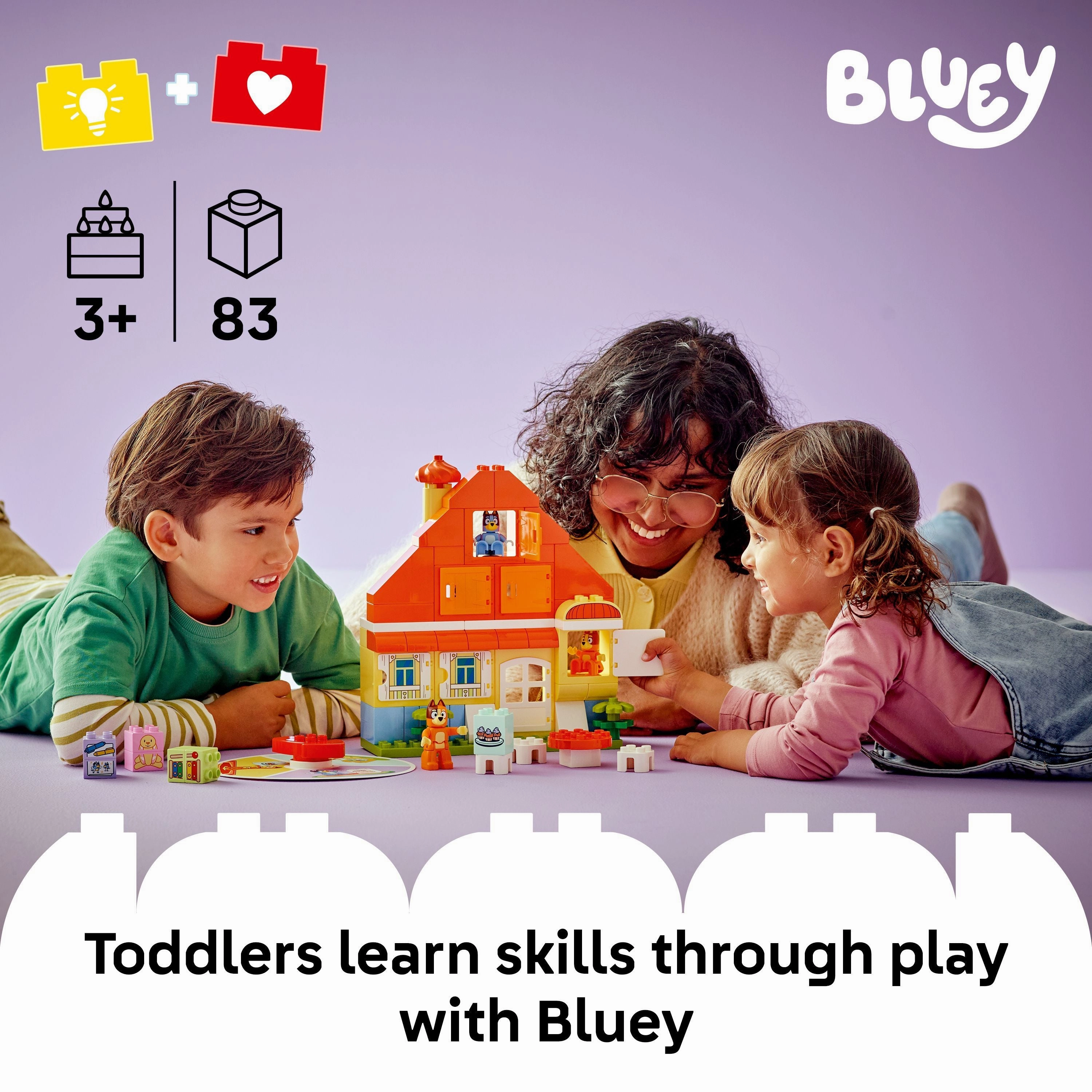 LEGO 10459 DUPLO Bluey: Blueys Family House with Memory Game