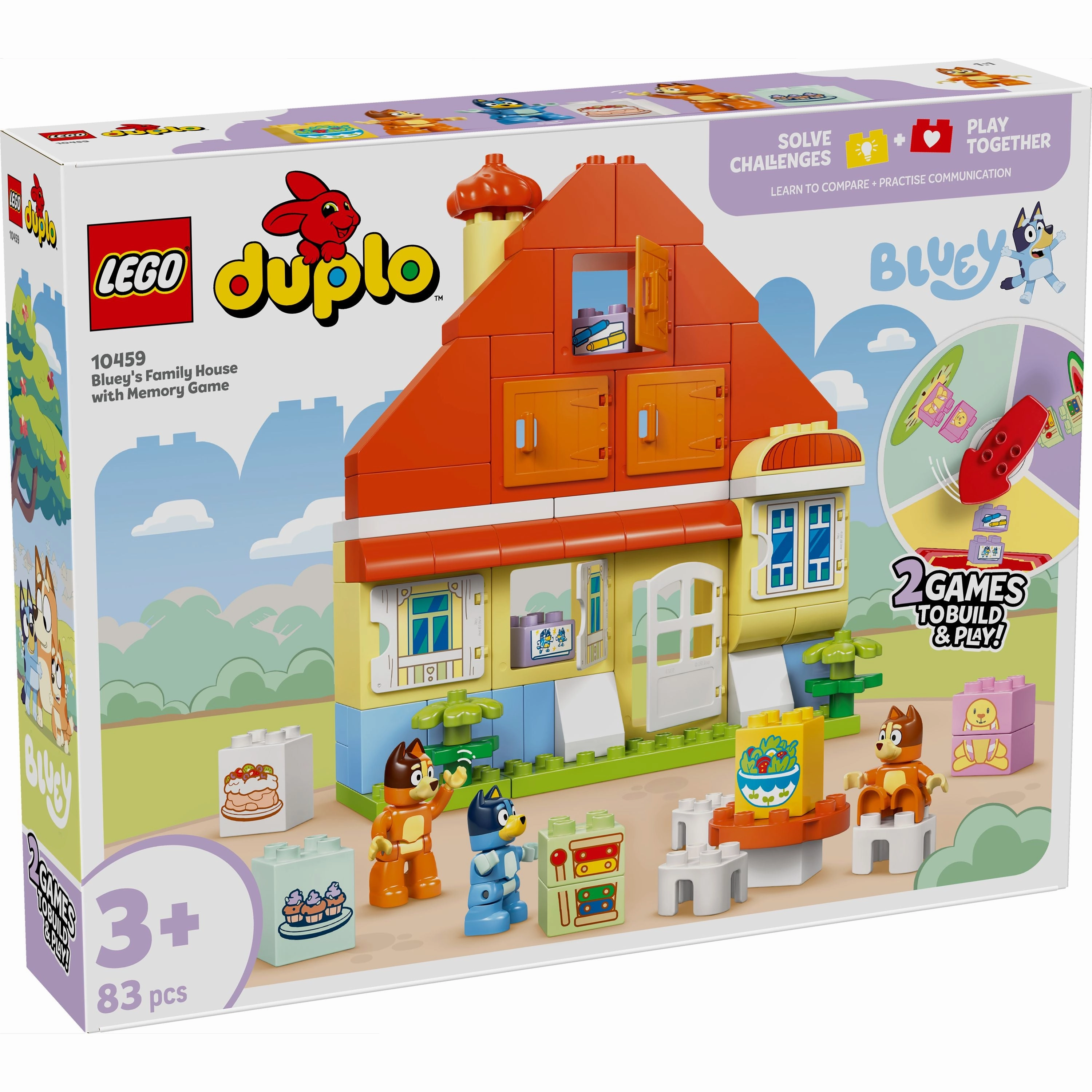 LEGO 10459 DUPLO Bluey: Blueys Family House with Memory Game