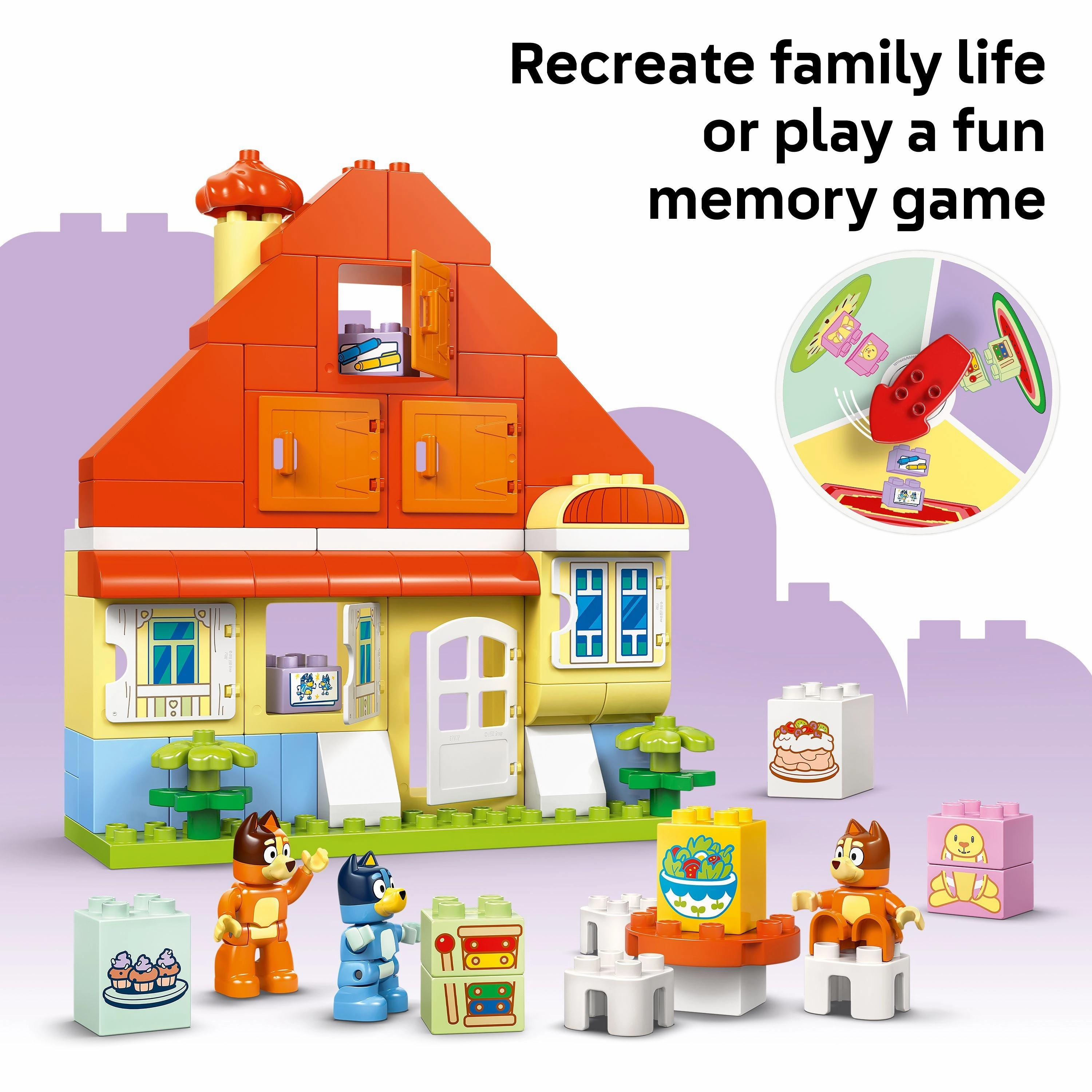 LEGO 10459 DUPLO Bluey: Blueys Family House with Memory Game