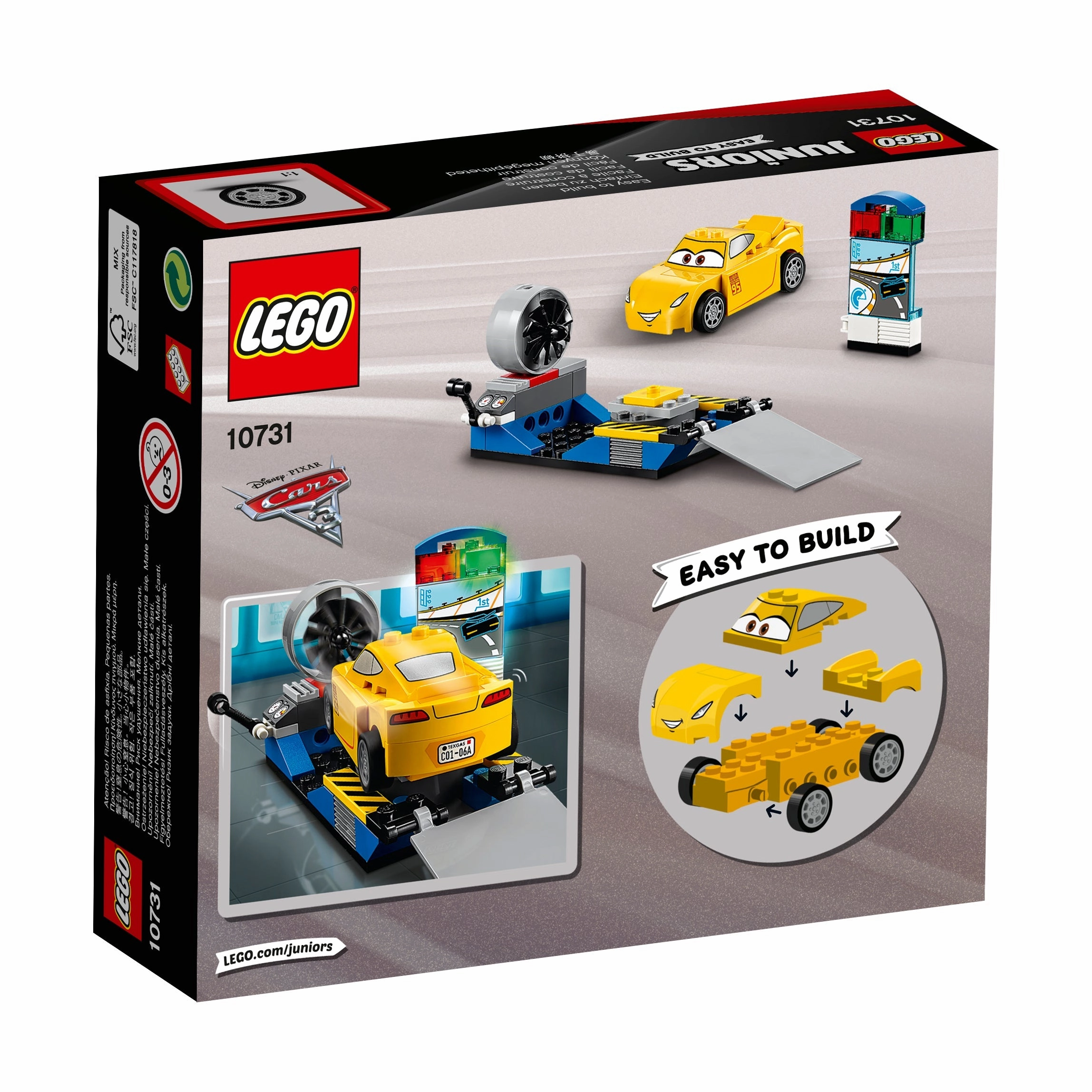 LEGO 10731 Juniors Disney Cars Cruz Ramirez Race Simulator