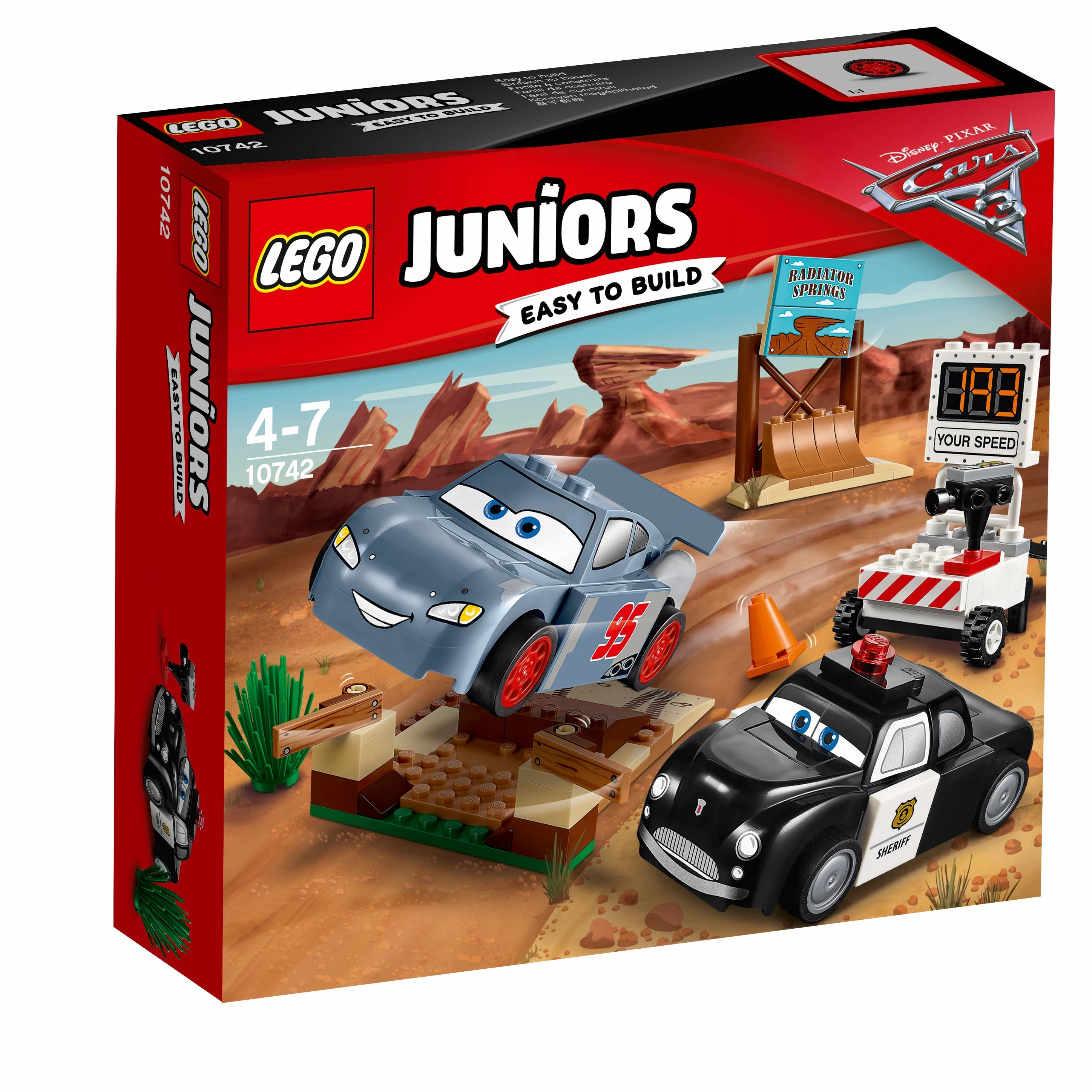 LEGO 10742 Juniors Disney Cars Willy's Butte Speed Training
