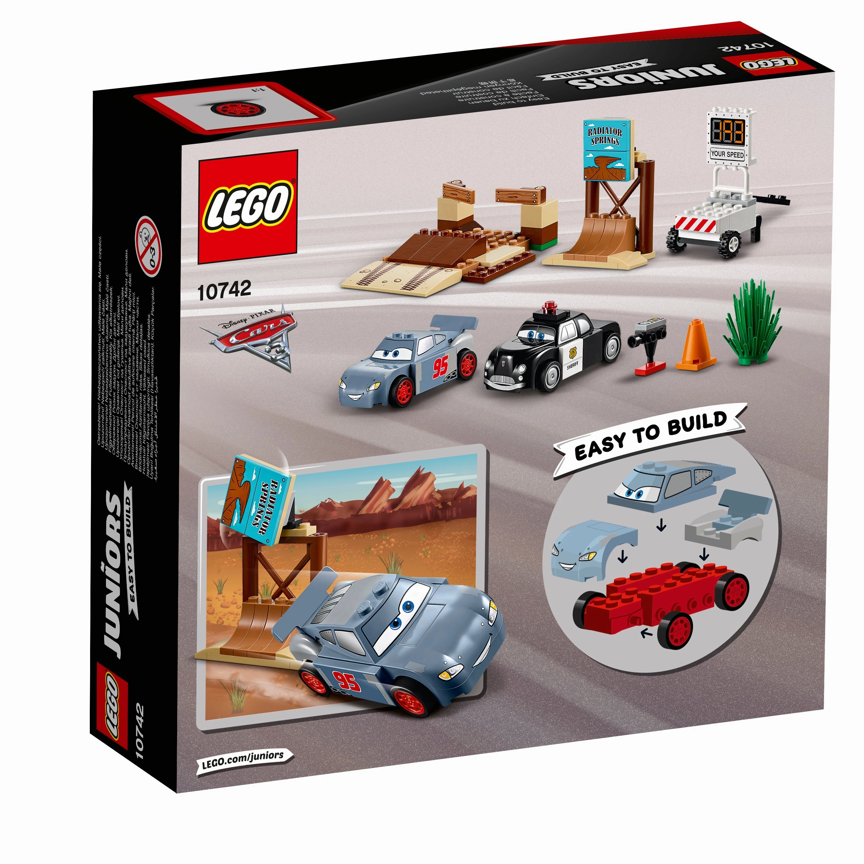 LEGO 10742 Juniors Disney Cars Willy's Butte Speed Training