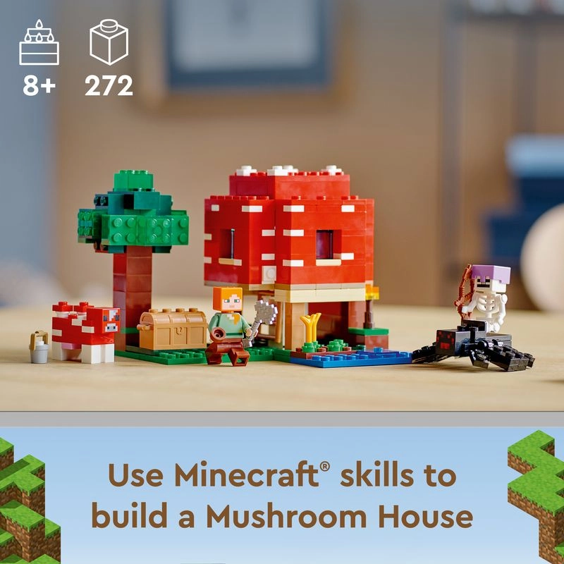 LEGO 21179 Minecraft The Mushroom House