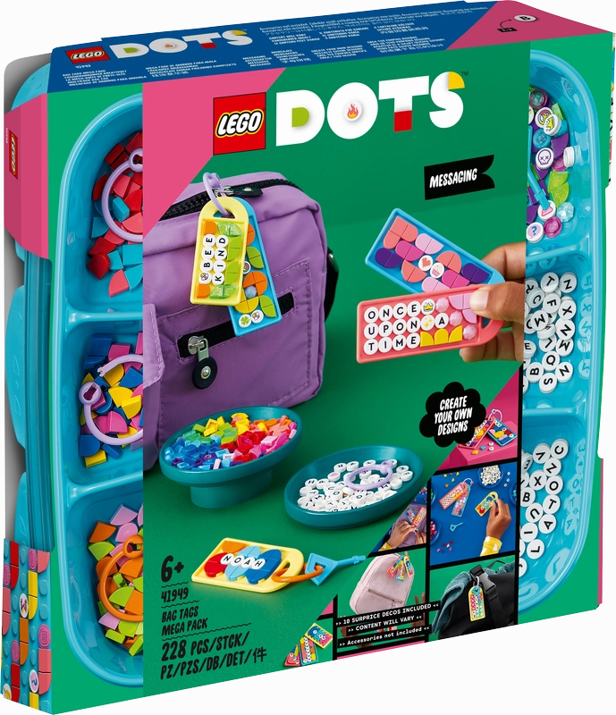 LEGO 41949 Dots Bag Tags Mega Pack Messaging