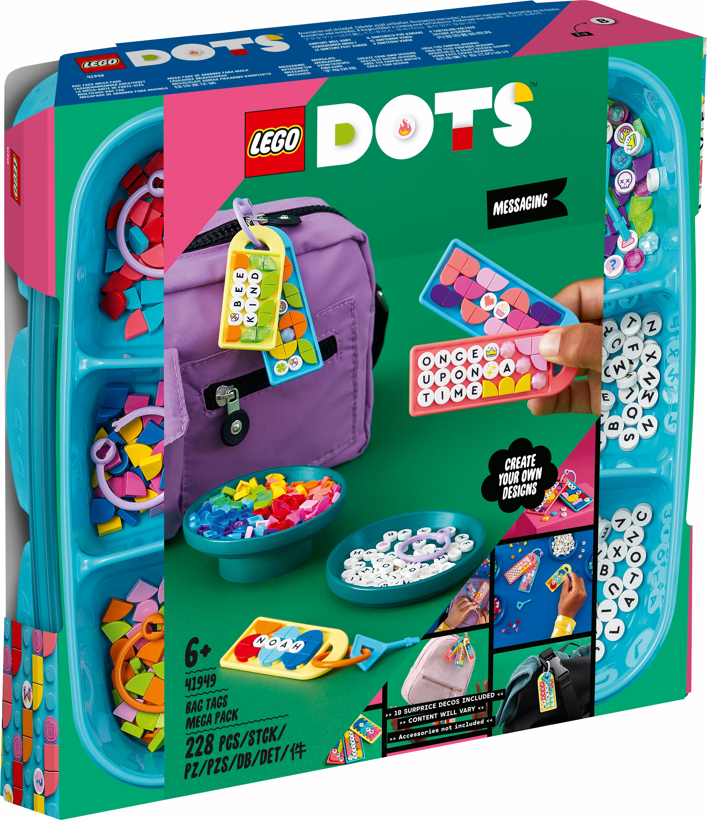 LEGO 41949 Dots Bag Tags Mega Pack Messaging