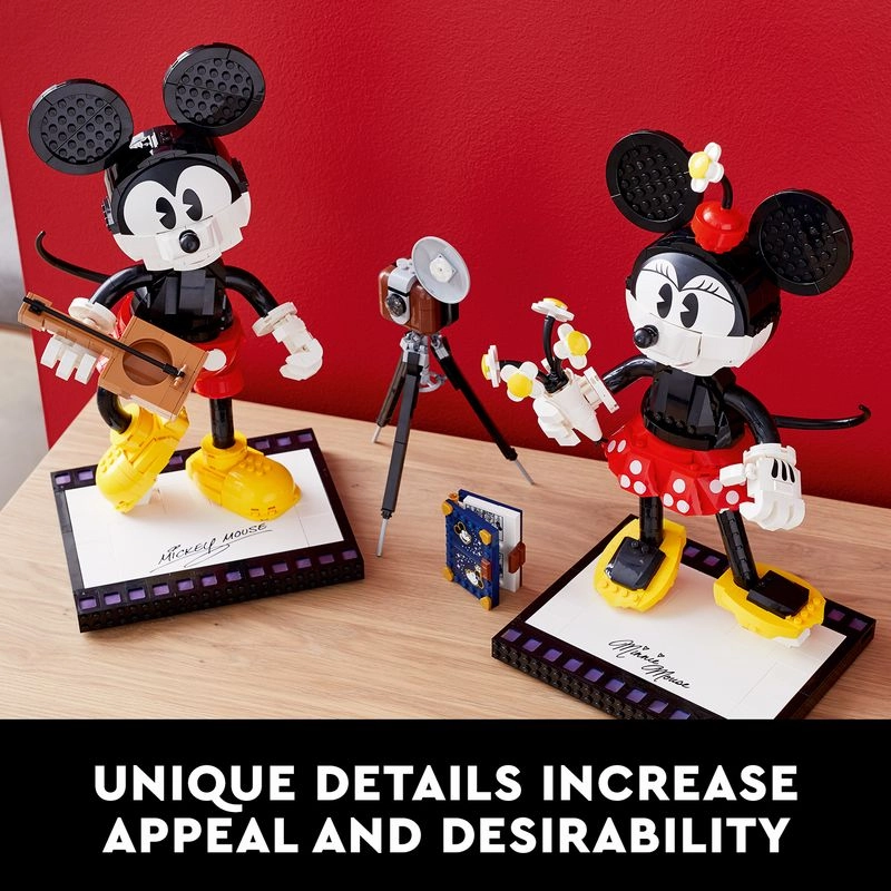 LEGO 43179 Disney Mickey Mouse & Minnie Mouse Buildable Characters