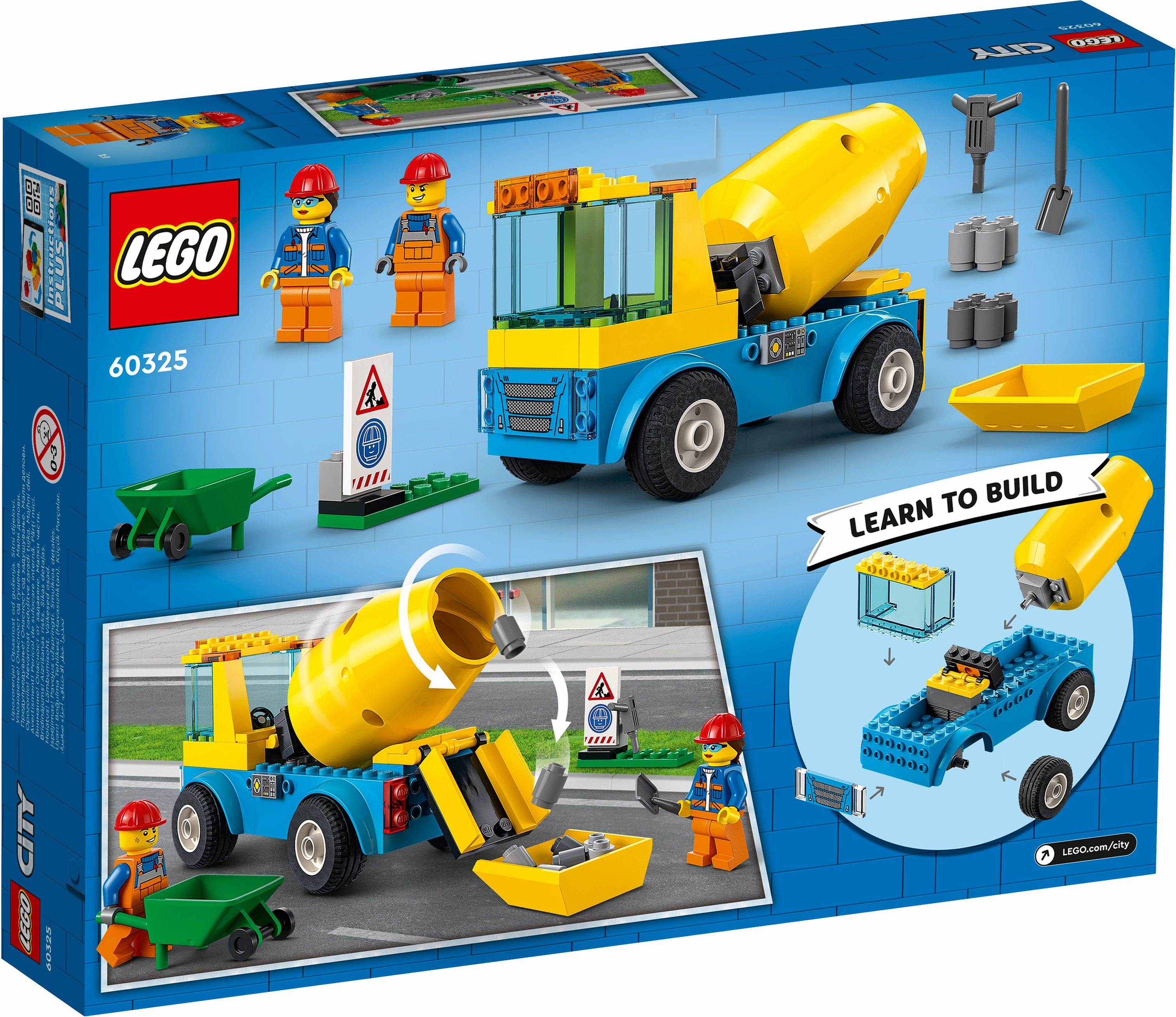 LEGO 60325 City Cement Mixer Truck