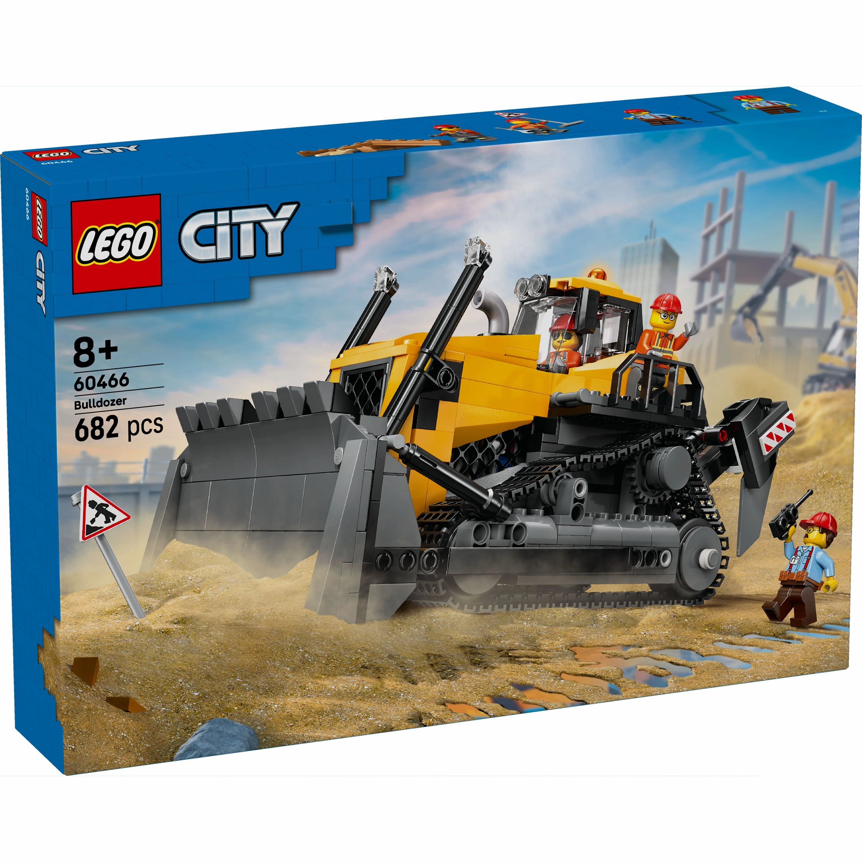LEGO 60466 City Yellow Bulldozer