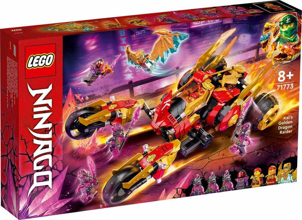 LEGO 71773 NINJAGO Kai's Golden Dragon Raider