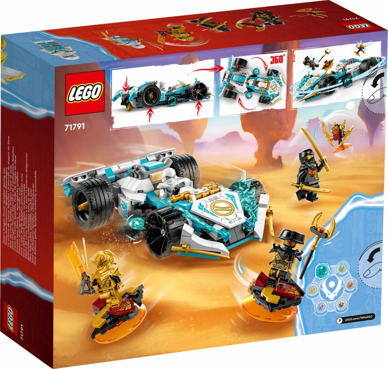 LEGO 71791 NINJAGO Zanes Dragon Power Spinjitzu Race Car
