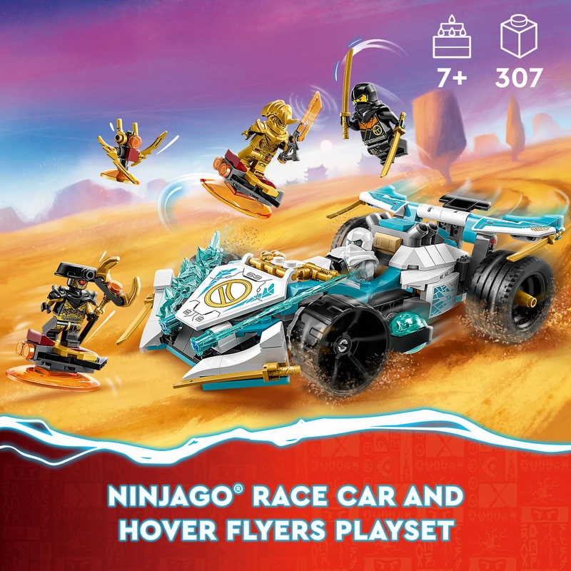 LEGO 71791 NINJAGO Zanes Dragon Power Spinjitzu Race Car