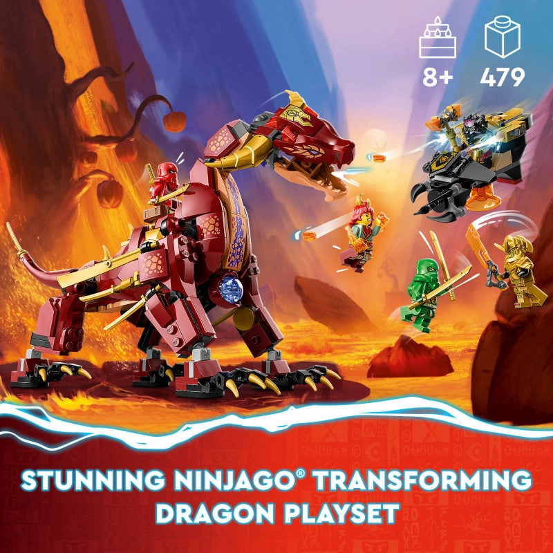 LEGO 71793 NINJAGO Heatwave Transforming Lava Dragon