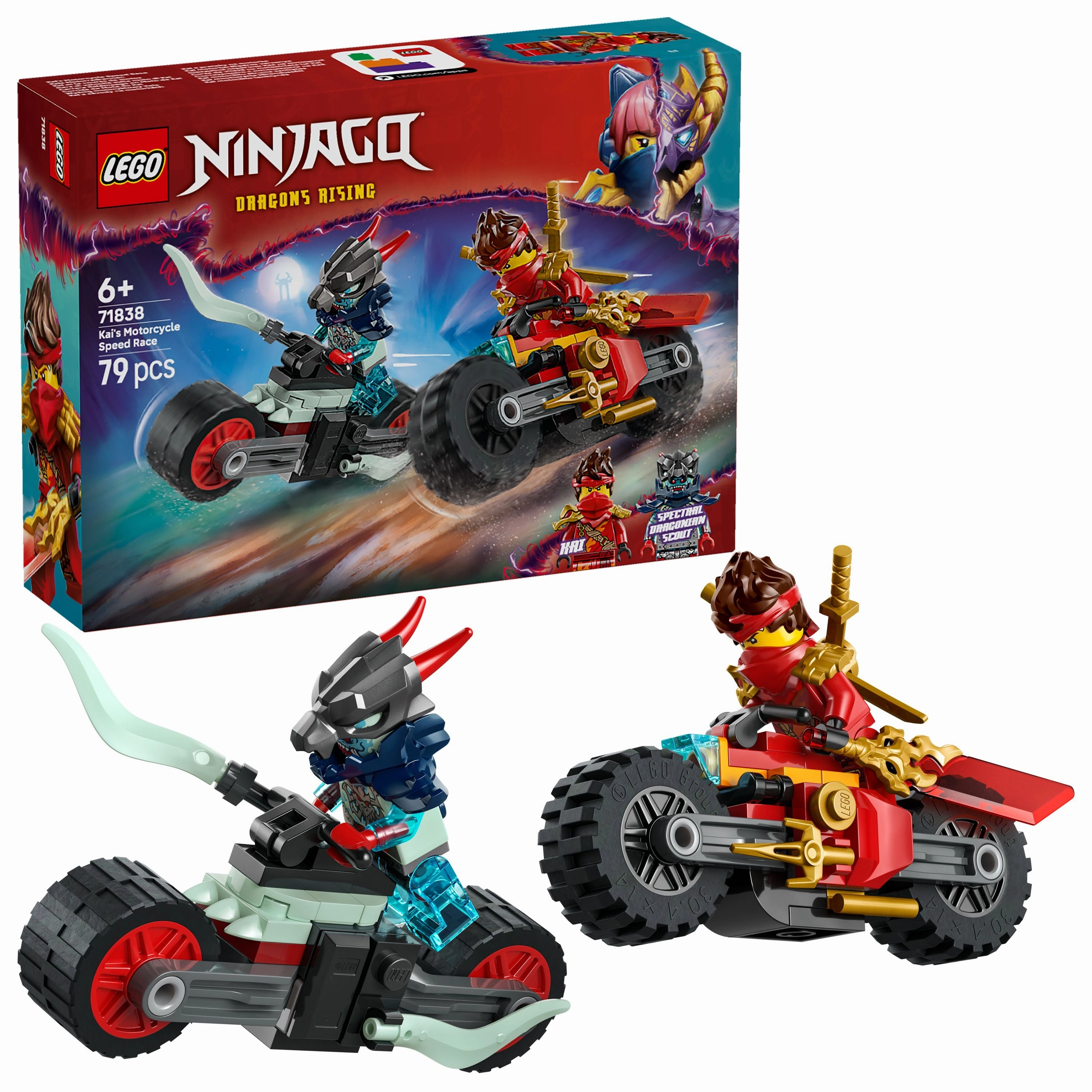 LEGO 71838 NINJAGO Kais Motorcycle Speed Race