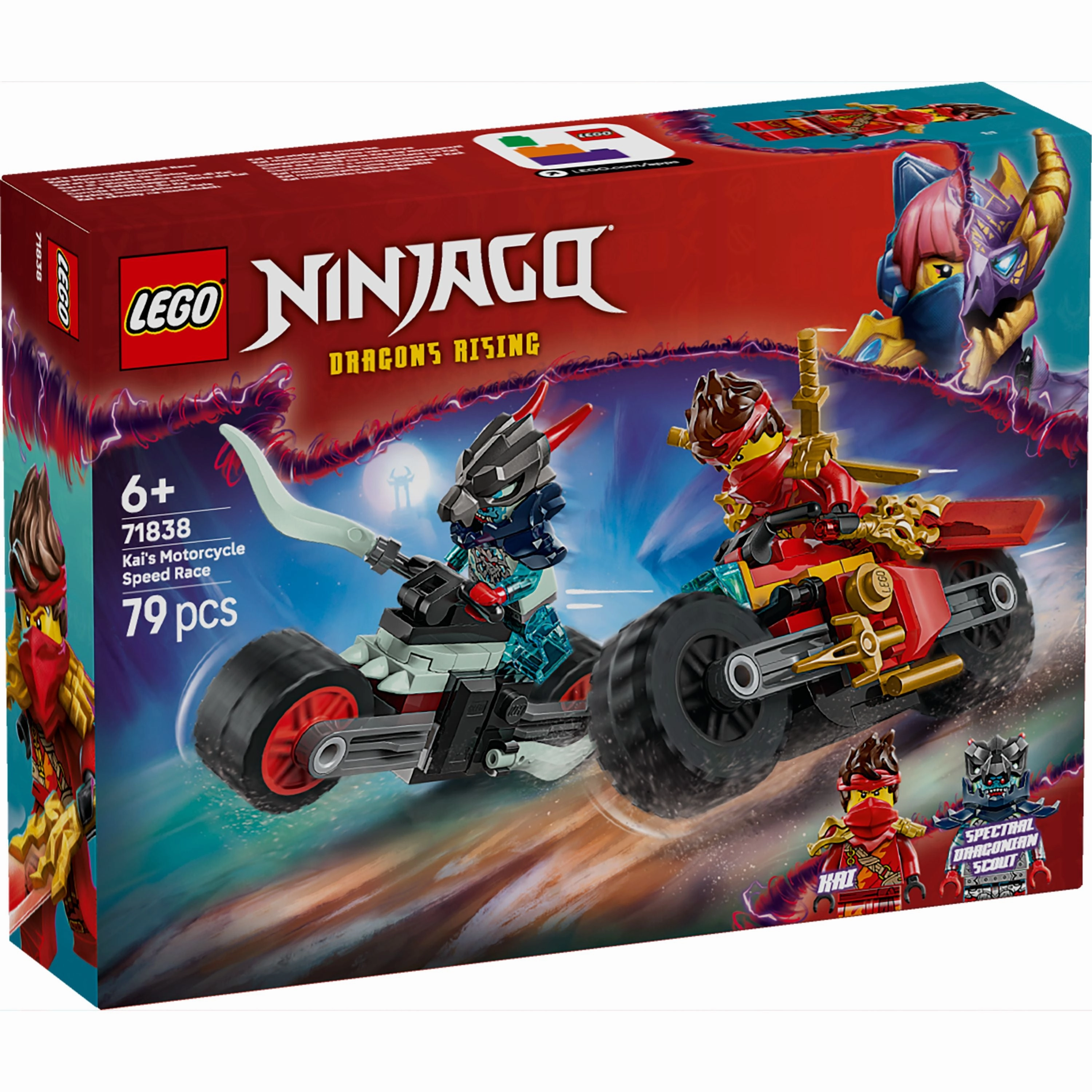 LEGO 71838 NINJAGO Kais Motorcycle Speed Race