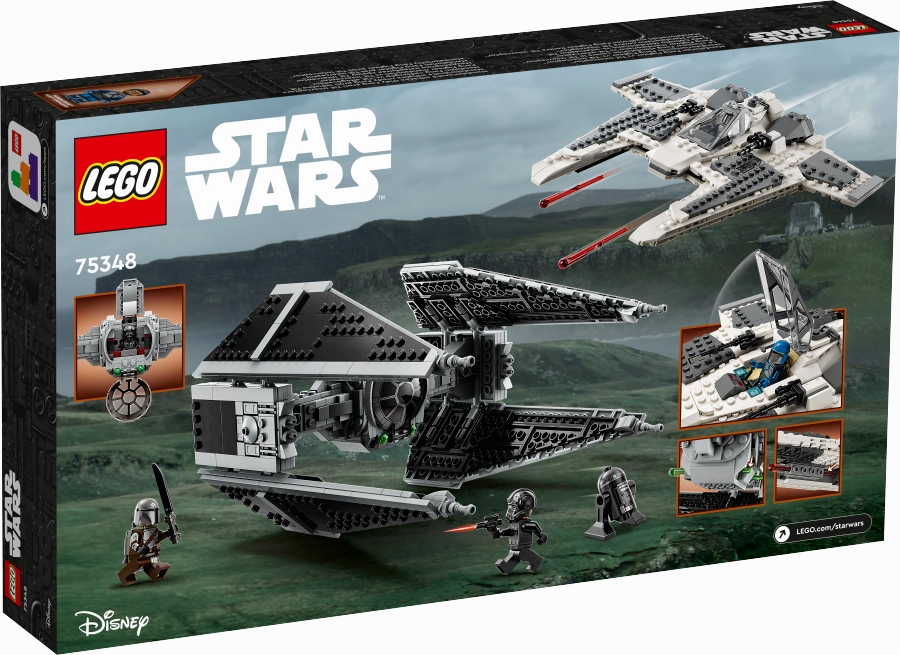 LEGO 75348 Star Wars Mandalorian Fang Fighter Vs Tie Interceptor