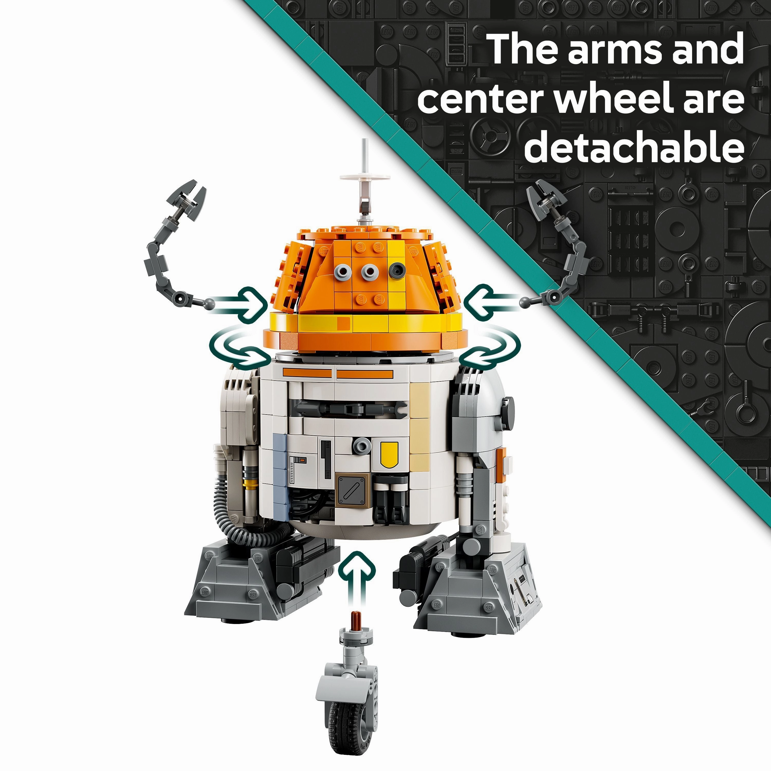 LEGO 75416 Star Wars: Ahsoka Chopper (C1-10P) Astromech Droid Set
