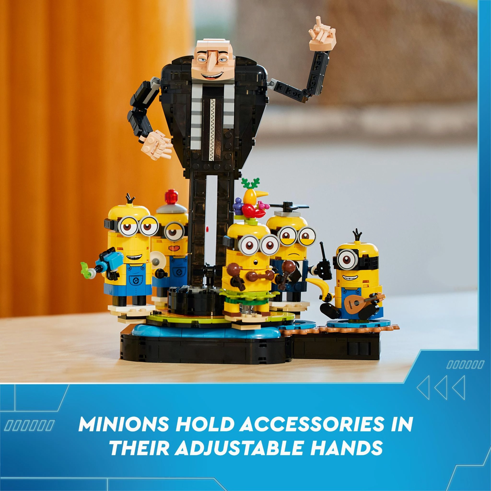 LEGO 75582 Despicable Me 4 Brick-Built Gru And Minions
