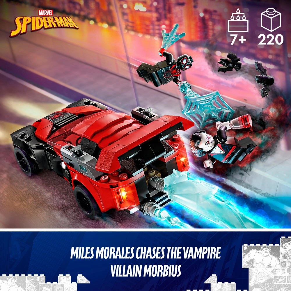 LEGO 76244 Super Heroes Marvel Spider-Man Miles Morales Vs. Morbius