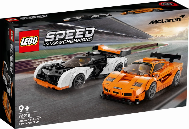 LEGO 76918 Speed Champions Mclaren Solus GT And Mclaren F1 Lm