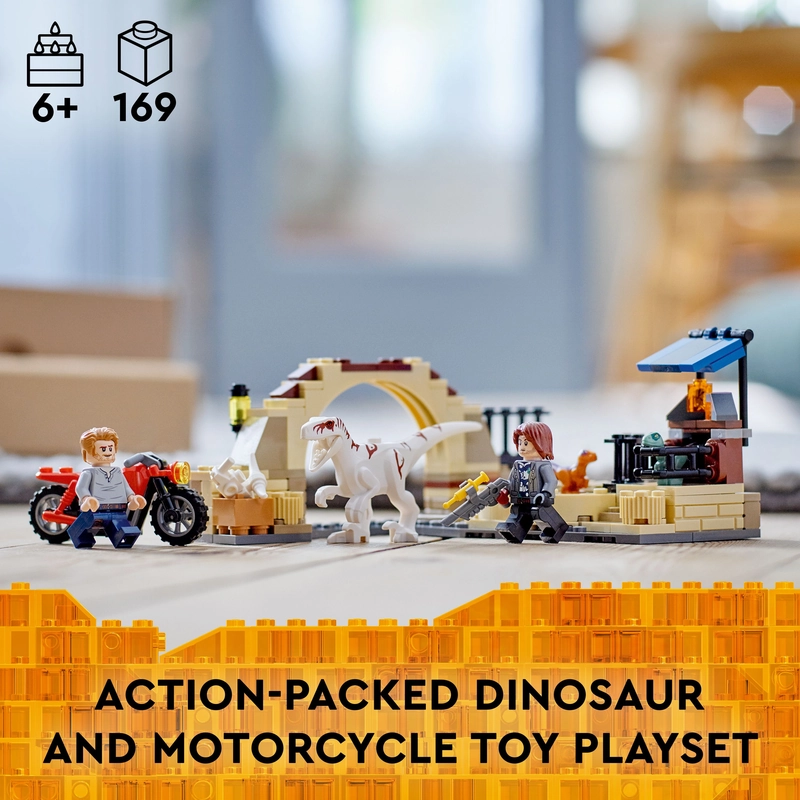 LEGO 76945 Jurassic World Atrociraptor Dinosaur: Bike Chase