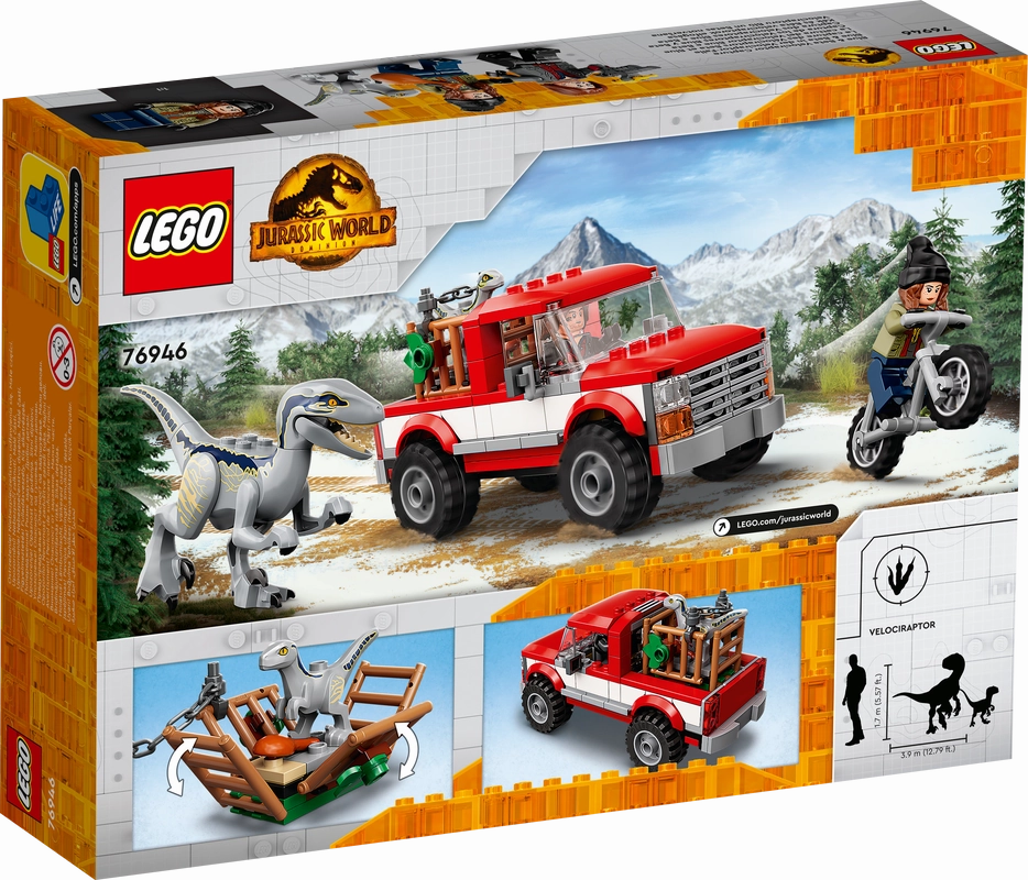 LEGO 76946 Jurassic World Blue & Beta Velociraptor Capture