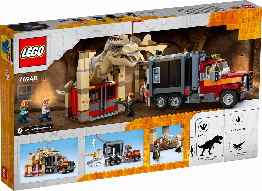 LEGO 76948 Jurassic World T.Rex & Atrociraptor Dinosaur Breakout