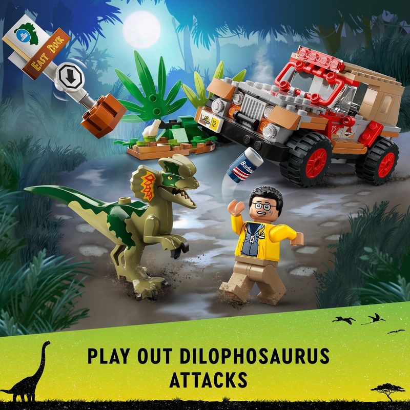 LEGO 76958 Jurassic World Dilophosaurus Ambush