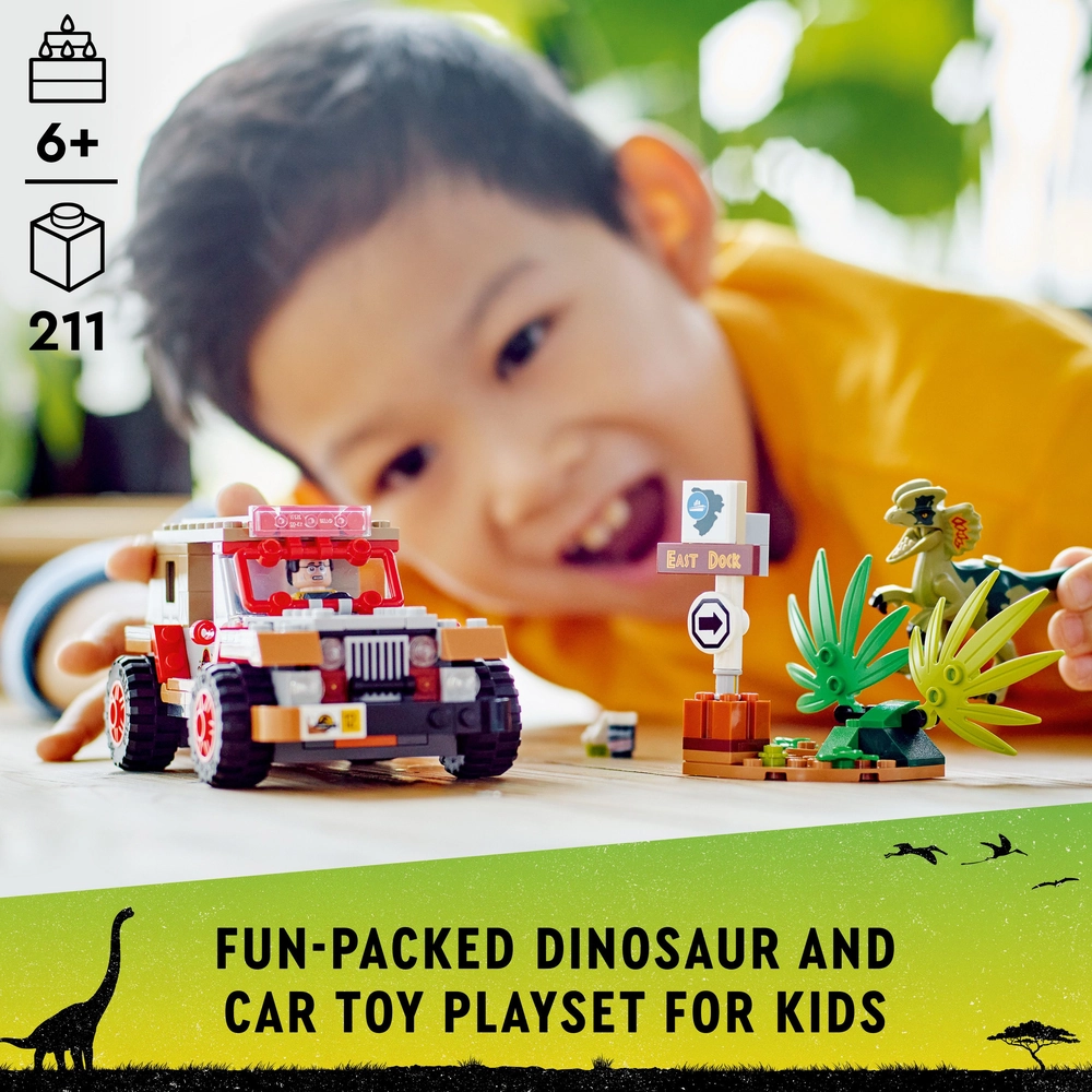 LEGO 76958 Jurassic World Dilophosaurus Ambush