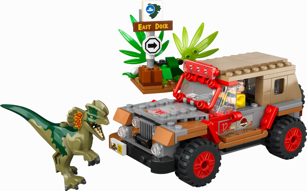 LEGO 76958 Jurassic World Dilophosaurus Ambush