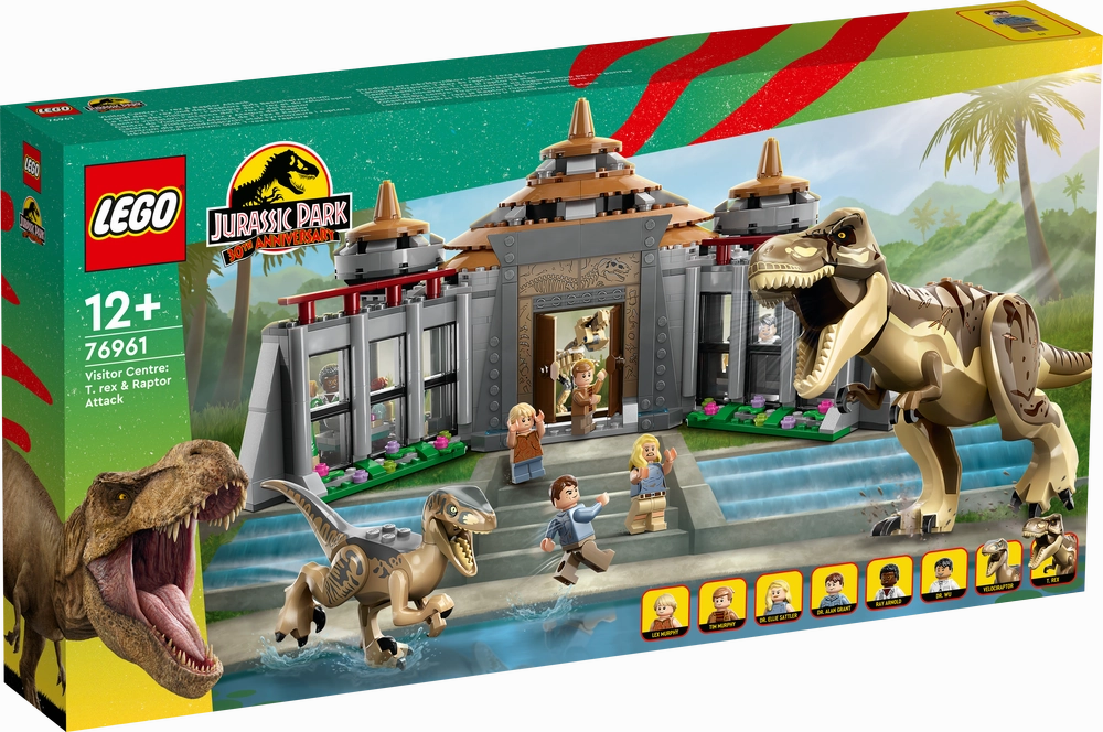 LEGO 76961 Jurassic World Visitor Center: T. Rex & Raptor Attack