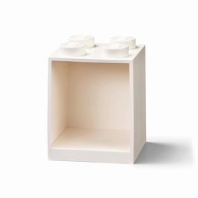 LEGO Brick Shelf 4 Knobs White