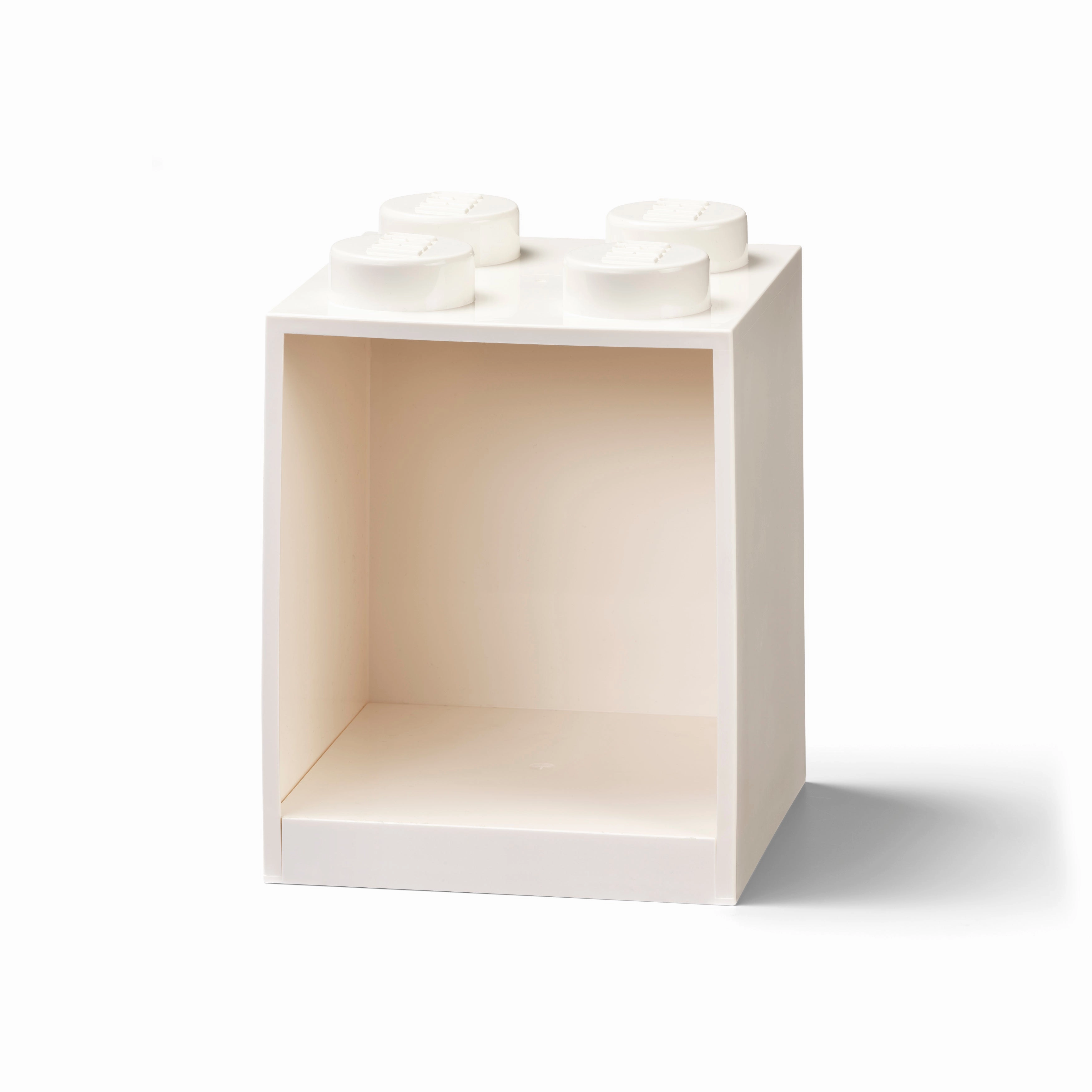 LEGO Brick Shelf 4 Knobs White