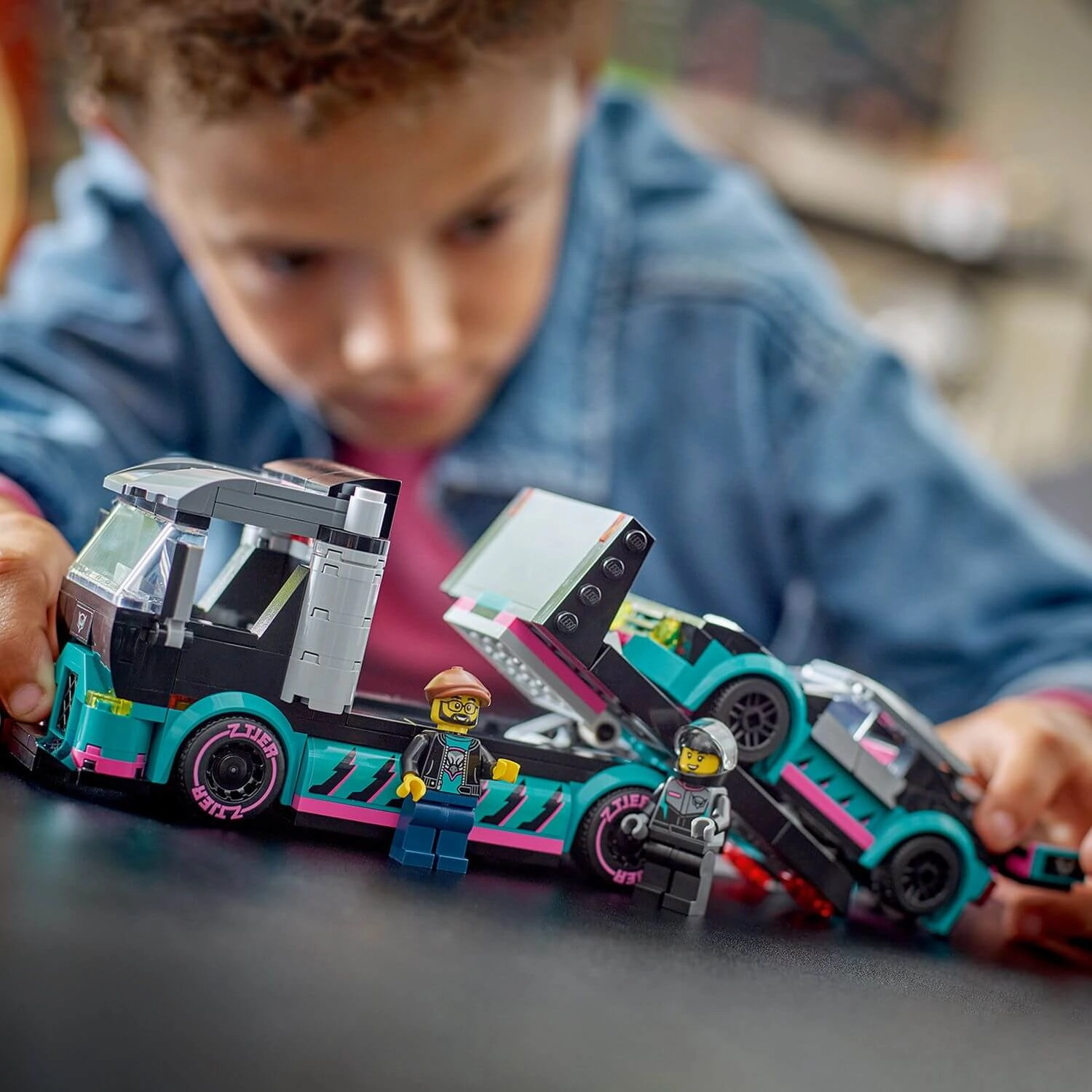 Lego City 60406 Race Car & Car Carrier Truck Playset for Ages 6 and Up