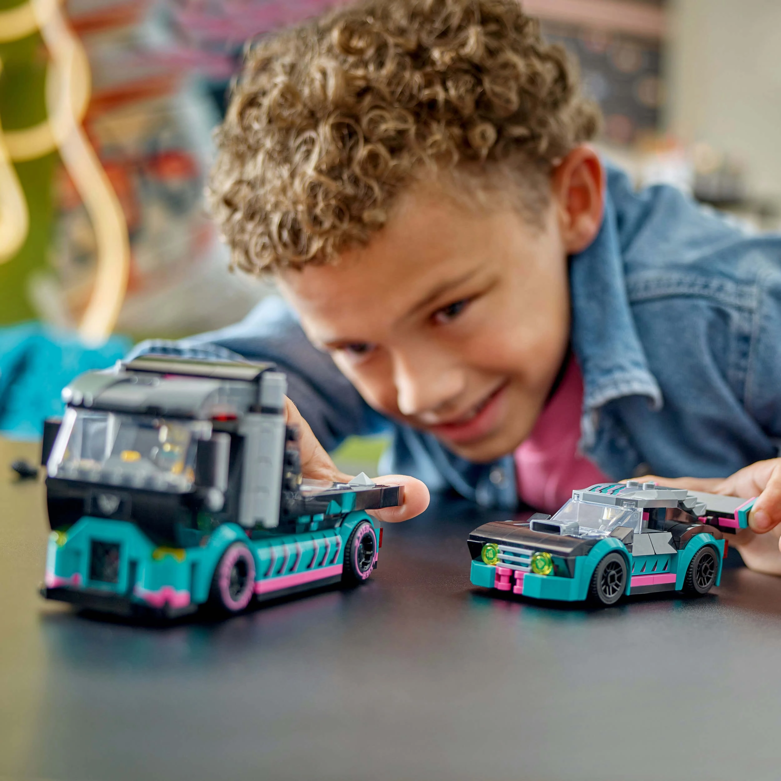 Lego City 60406 Race Car & Car Carrier Truck Playset for Ages 6 and Up