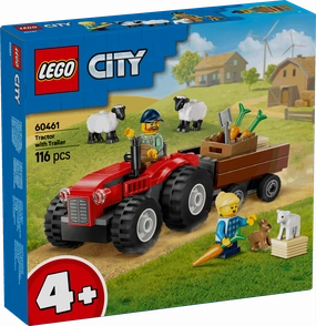 Lego City 60461 Red Farm Tractor with Trailer & Sheep for Ages 4 & Up