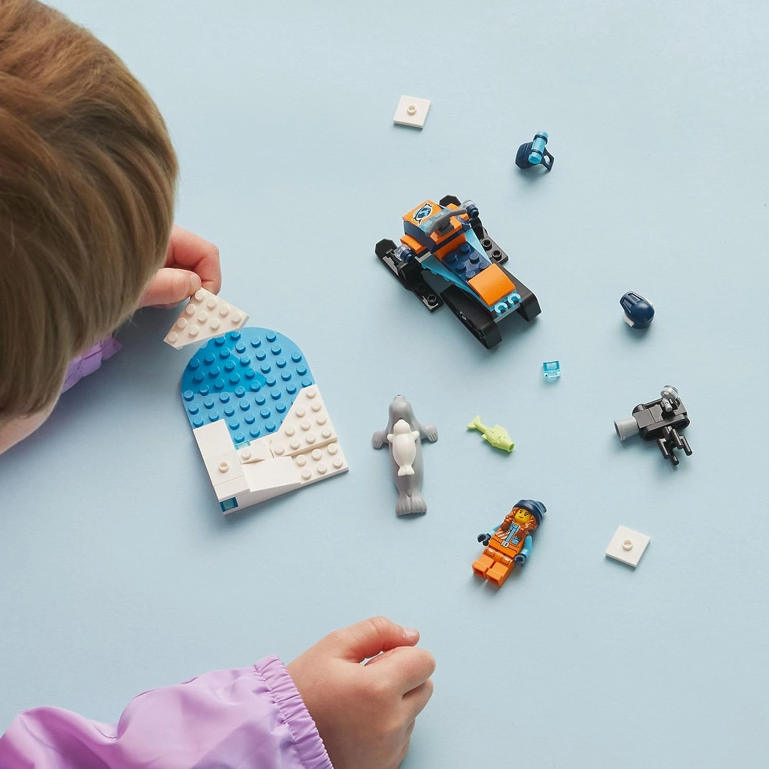 LEGO City Arctic Explorer Snowmobile Building Kit for Ages 5 