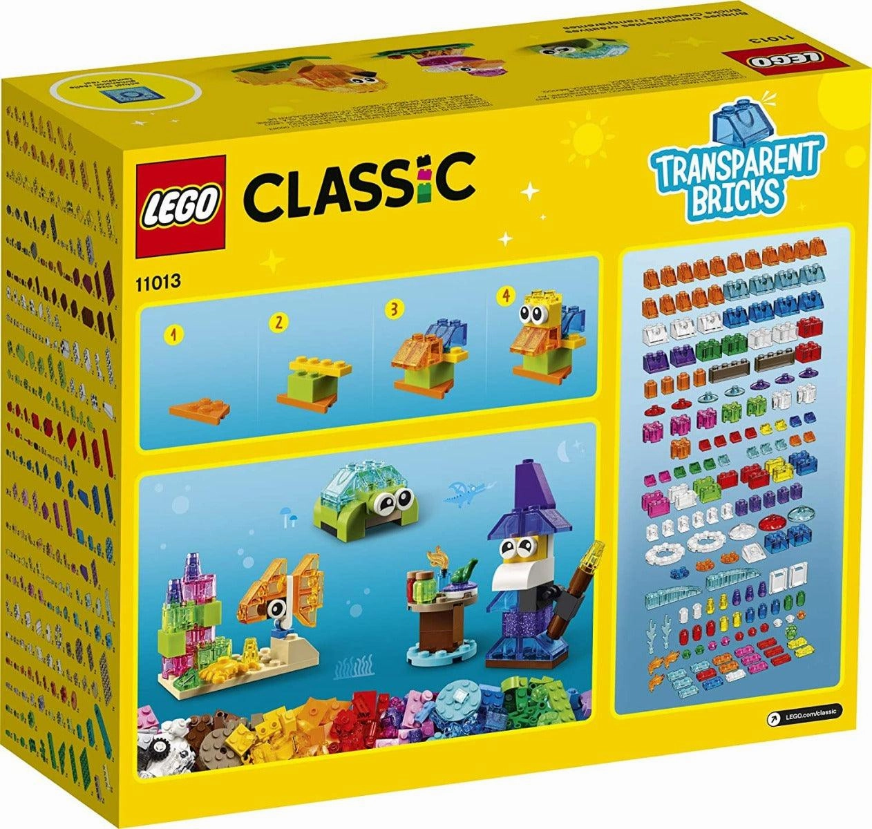 LEGO Classic Creative Transparent Bricks For Ages 5 