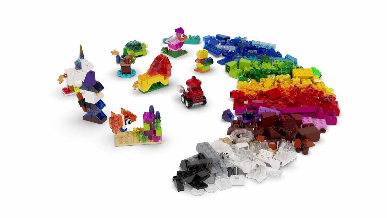 LEGO Classic Creative Transparent Bricks For Ages 5 