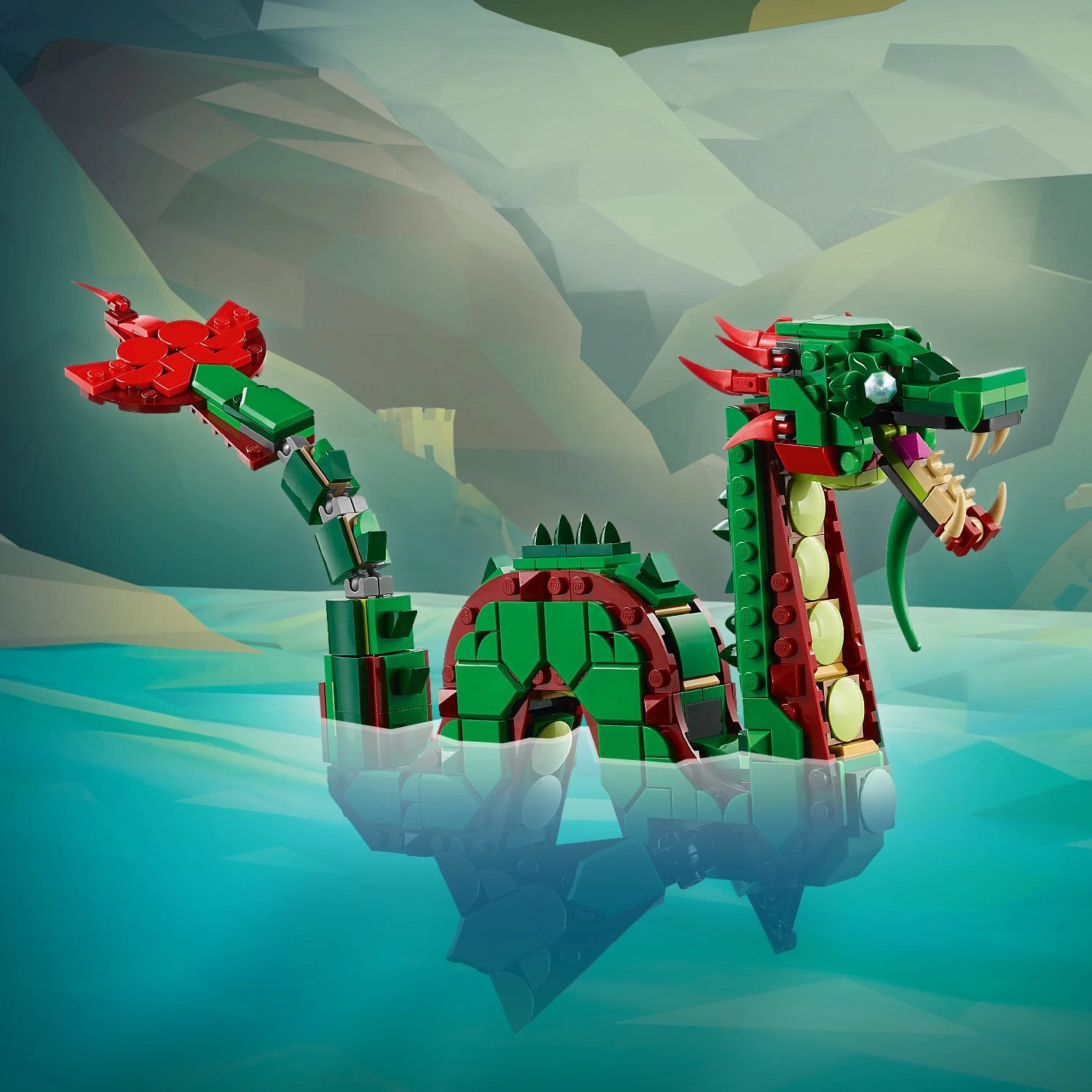 Lego Creator 3 in 1 31161 Medieval Dragon Toy Playset for Ages 9 & Up
