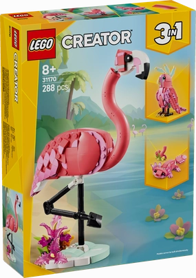 Lego Creator 3 in 1 31170 Wild Animals: Pink Flamingo for Ages 8 & Up