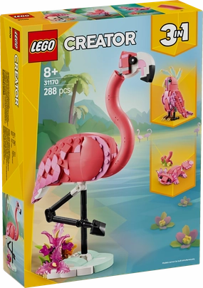 Lego Creator 3 in 1 31170 Wild Animals: Pink Flamingo for Ages 8 & Up