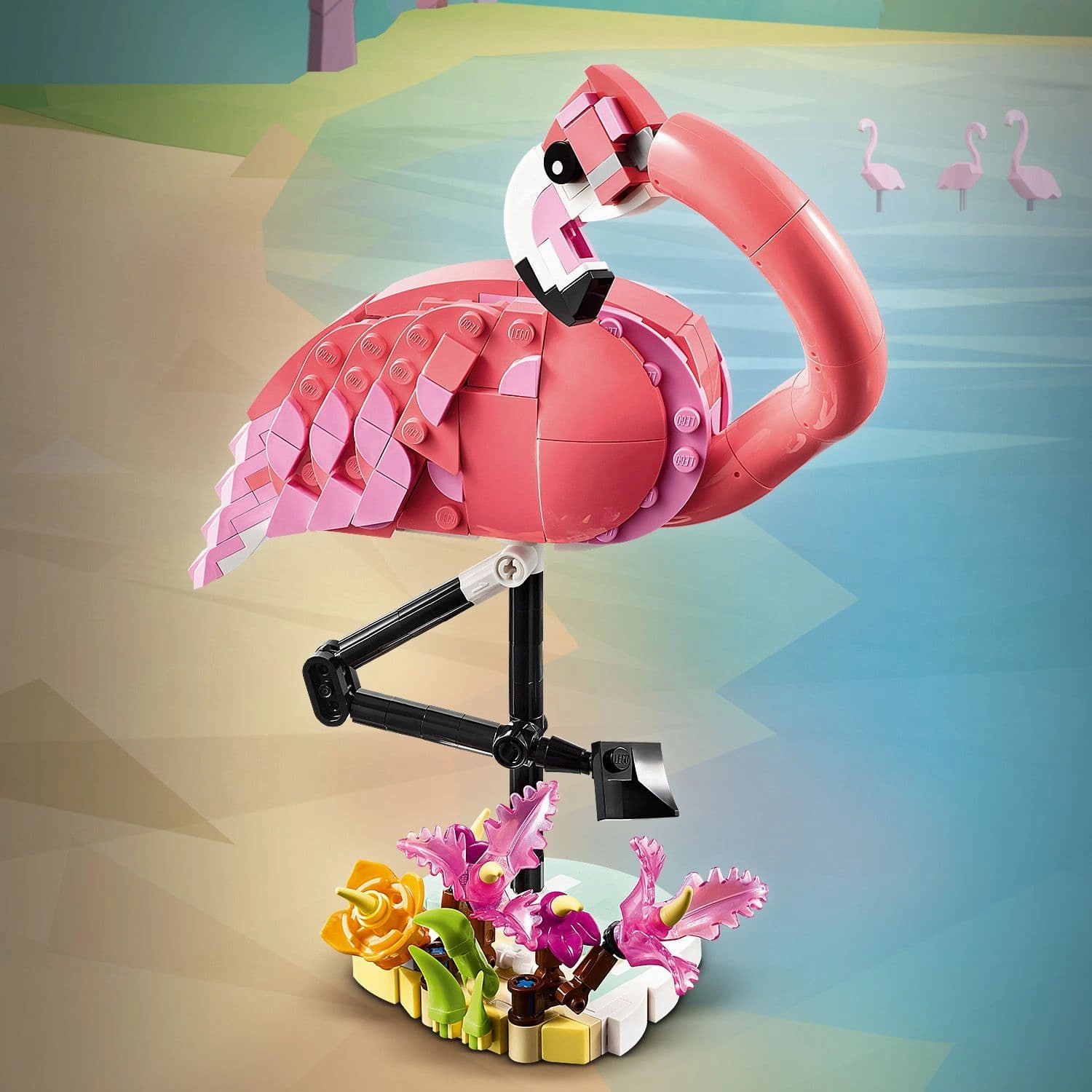 Lego Creator 3 in 1 31170 Wild Animals: Pink Flamingo for Ages 8 & Up