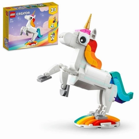 LEGO Creator 3in1 Magical Unicorn Building Kit for Ages 7 