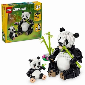 LEGO Creator 3in1 Wild Animals Panda Family Toy Building Kit For Ages 8 