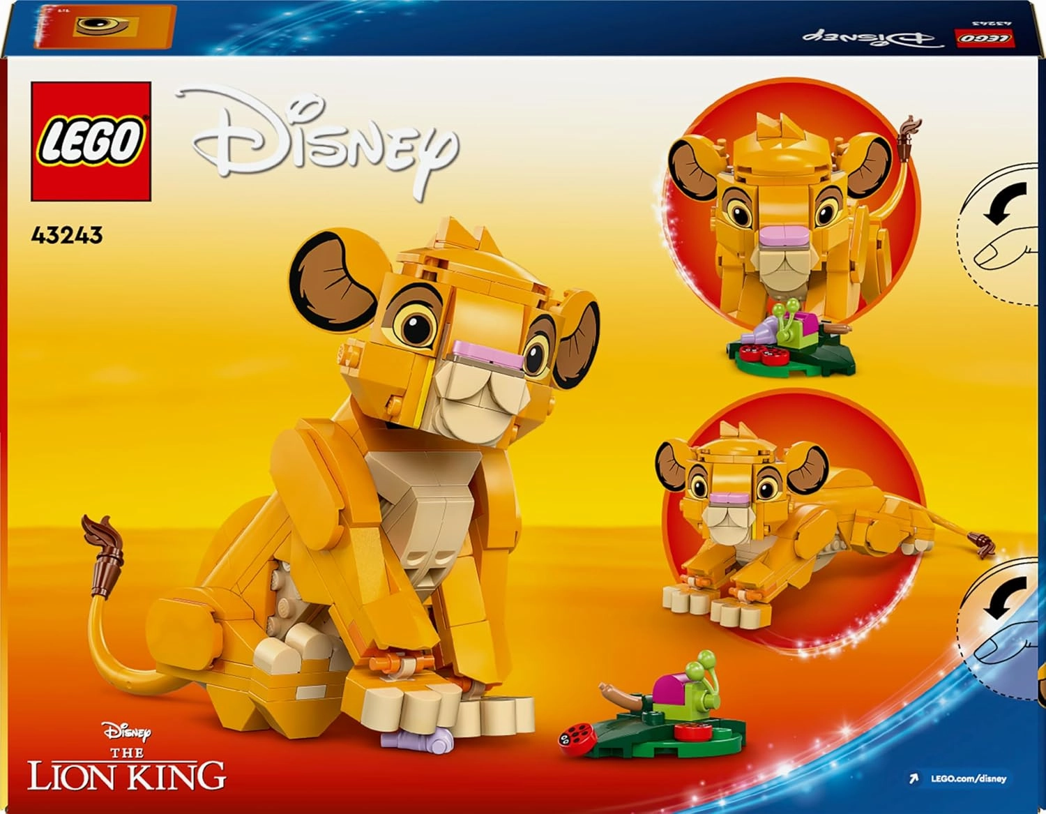 LEGO Disney Simba The Lion King Cub Building Kit For Ages 6 